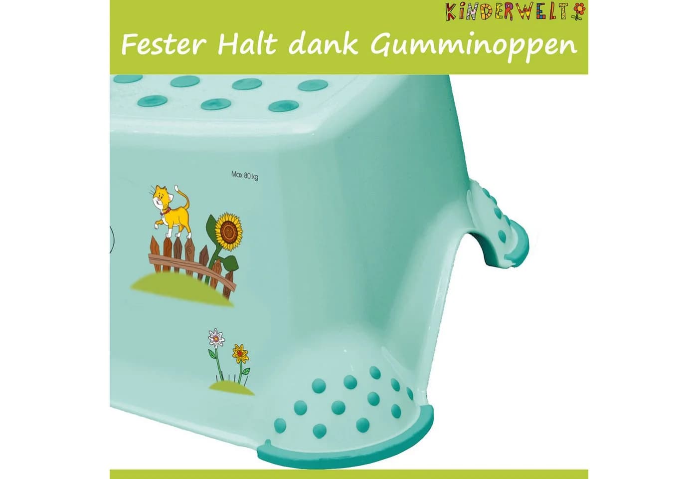 KiNDERWELT Tritthocker 2er-Set Funny Farm Aquamarin WC Aufsatz + Hocker - Bild 3
