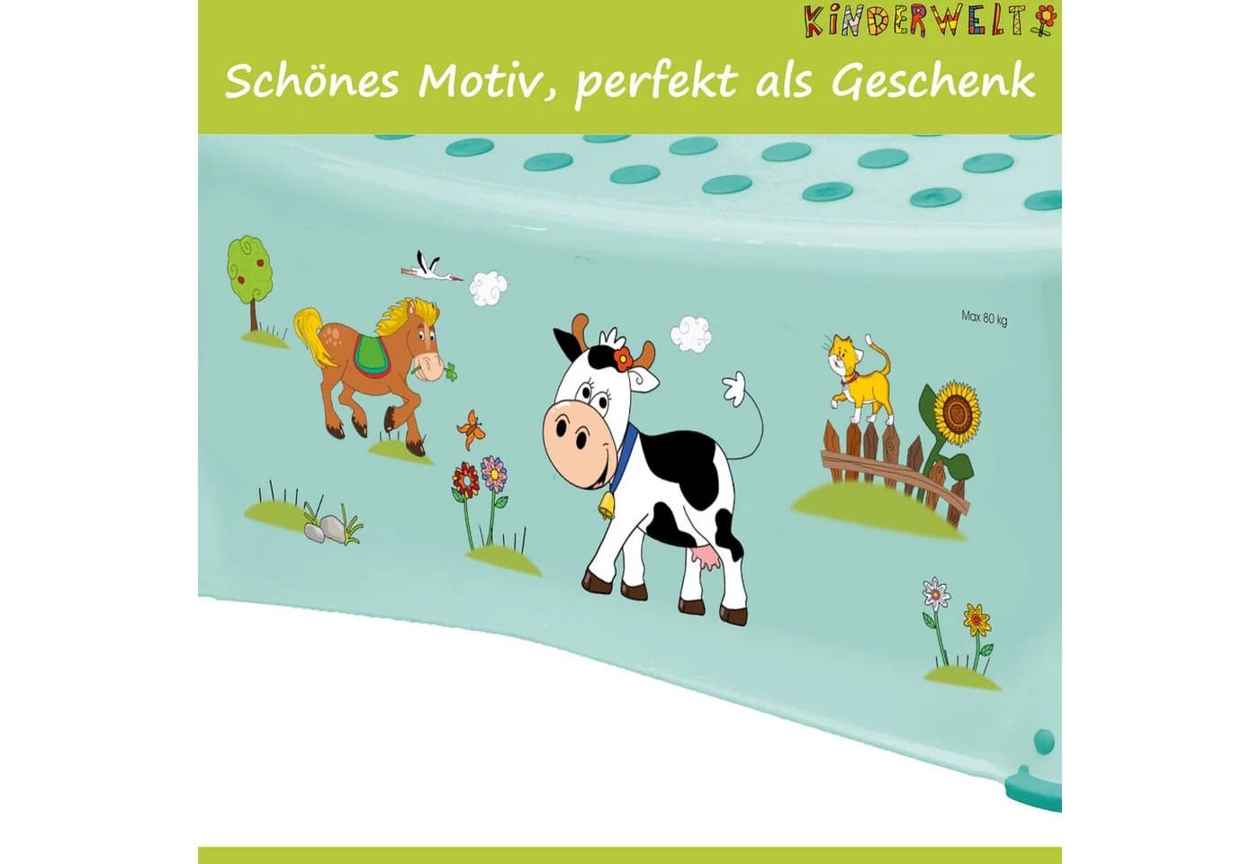 KiNDERWELT Funny Farm 3er Set Toilettensitz + Tritthocker + Babytopf - Bild 3