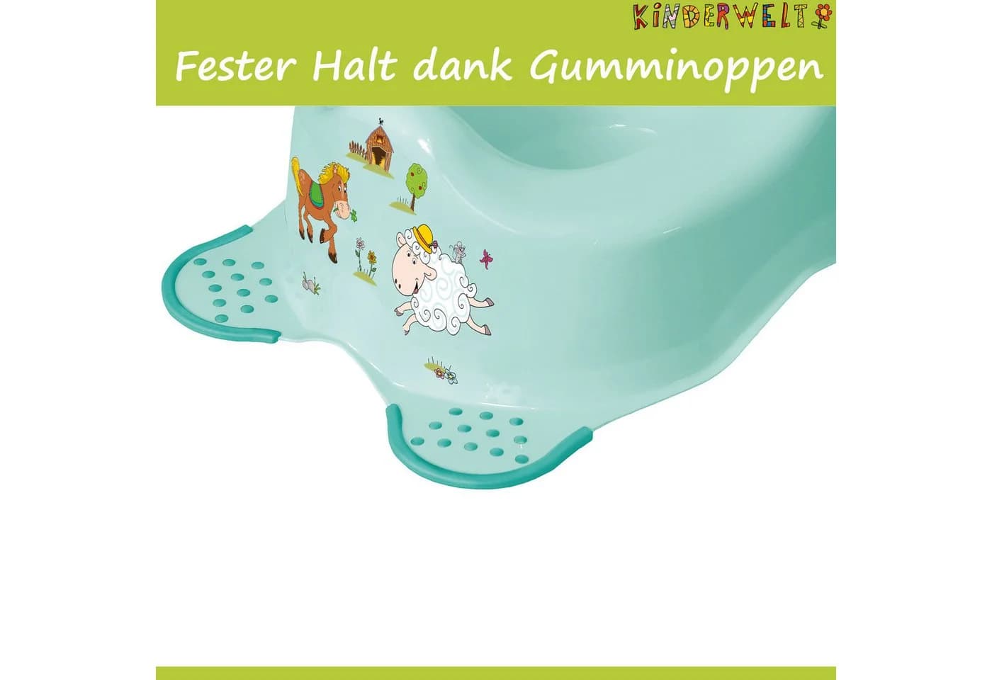 KiNDERWELT Funny Farm 3er Set Toilettensitz + Tritthocker + Babytopf - Bild 5