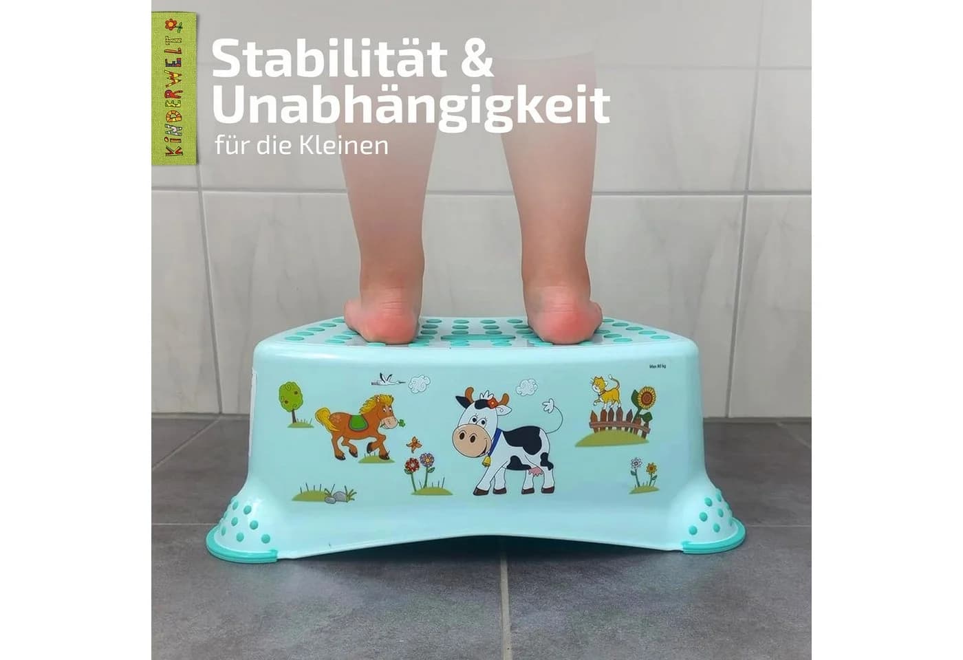 KiNDERWELT Tritthocker 2er Set Winnie Puuh perlweiß WC-Aufsatz + Hocker - Bild 4