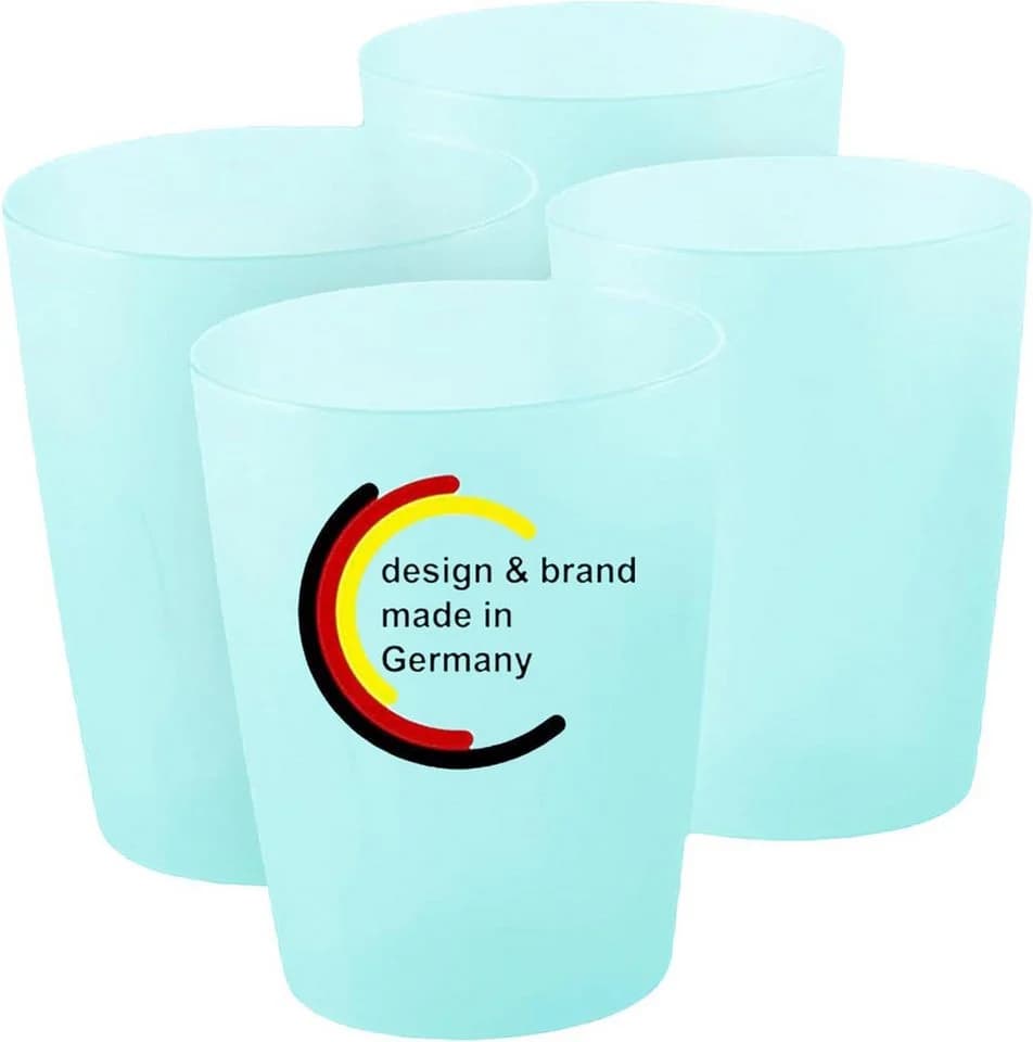 KiNDERWELT Trinkbecher Set 4x 250ml Aquamarin Kunststoff BPA-frei - Bild 2