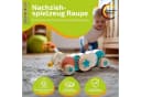 KiNDERWELT Stoffpuppe Nachziehspielzeug Raupe aus Holz Bunt Bild 1