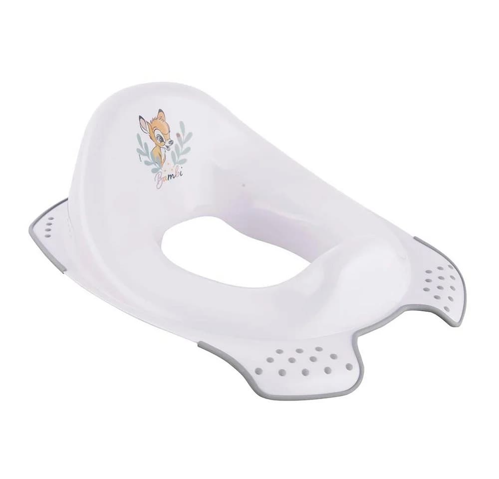 KiNDERWELT Töpfchen Premium Kinder-Toilettensitz Bambi Weiß