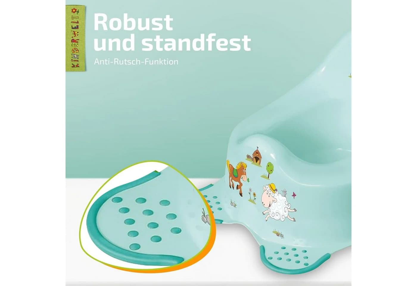 KiNDERWELT Premium Töpfchen Prinzessin Design Weiß - Bild 3