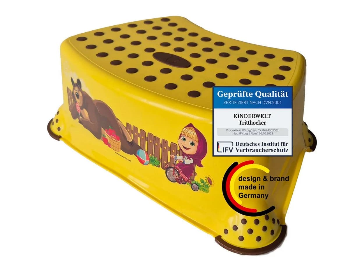 KiNDERWELT Tritthocker Premium Masha Gelb - Bild 2
