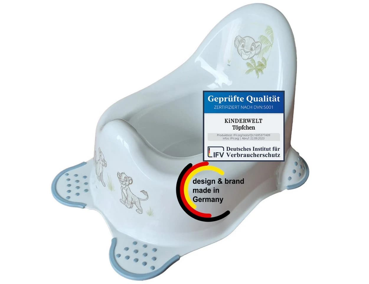 KiNDERWELT Premium Kindertopf Lion Stabiler Babytopf mit Rückenlehne - Bild 2