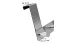 VonBueren Türgarderobe Edelstahl 30 cm 5 Haken Bild 3
