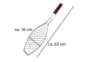 VonBueren Fisch-Grillhalter mit Holzgriff Bild 1