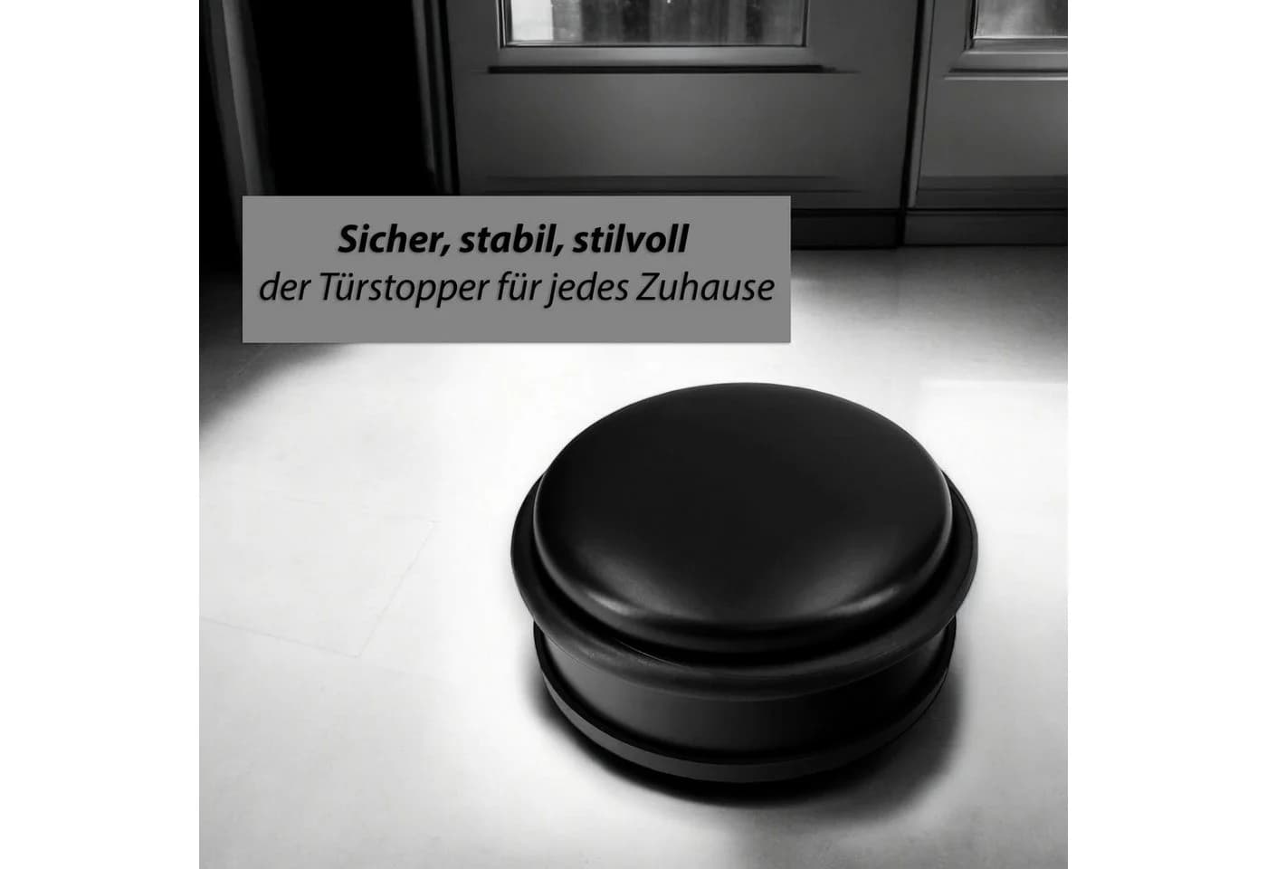 VonBueren Türstopper 4er Set Schwarz Edelstahl - Bild 3