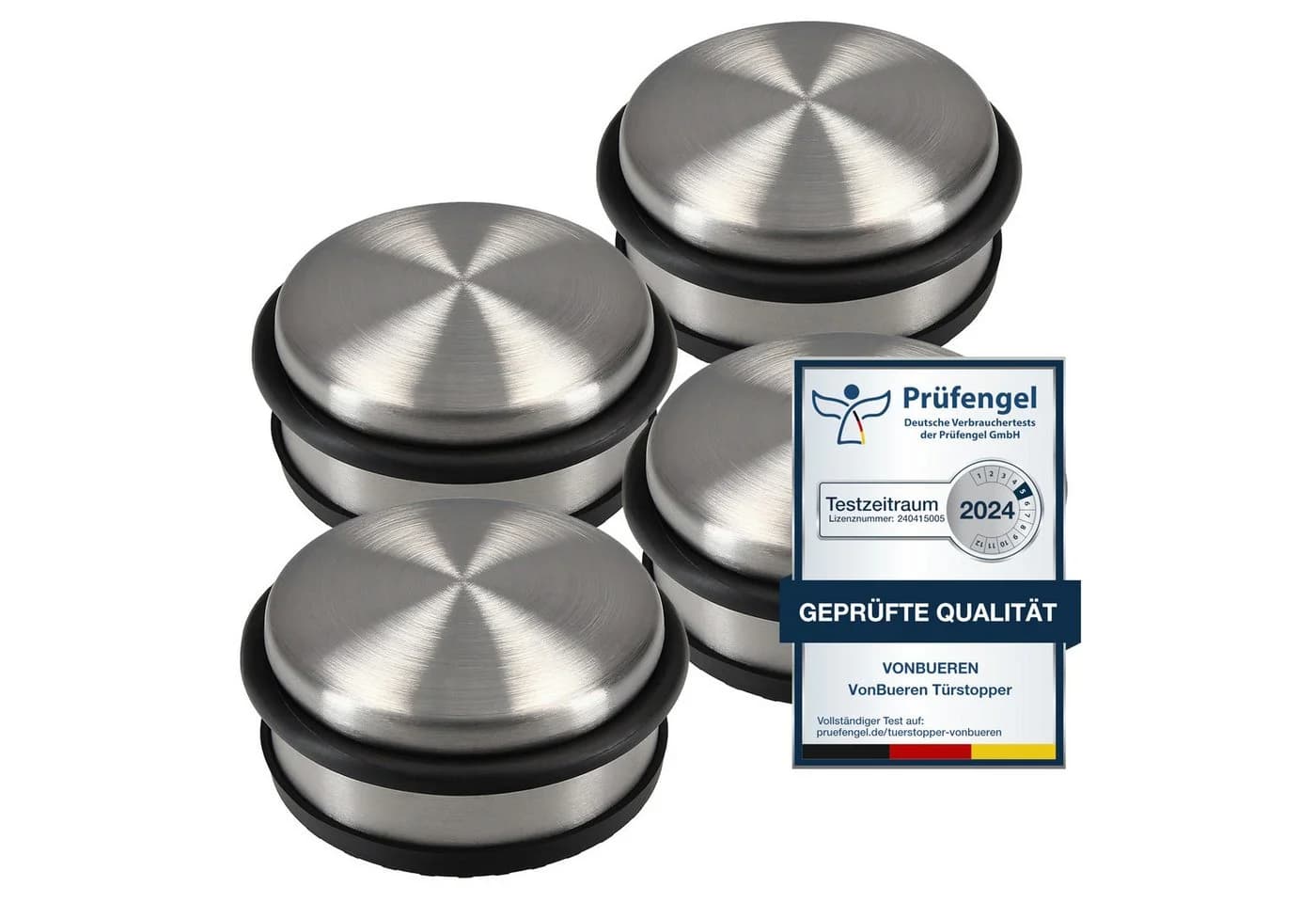 VonBueren Türstopper 4er Set 1,2 kg Edelstahl - Bild 2