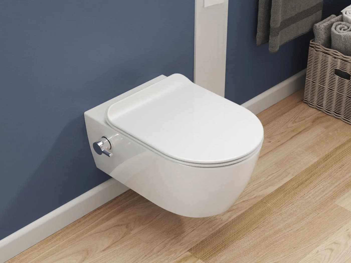 SSWW Dusch-WC wandhängend mit Softclose WC-Sitz Taharet-Set - Bild 3