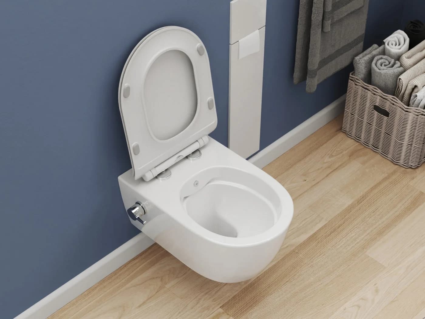 SSWW Dusch-WC wandhängend mit Softclose WC-Sitz Taharet-Set - Bild 5