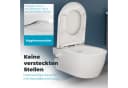 SSWW Dusch-WC wandhängend spülrandlos Softclose Weiss Bild 5