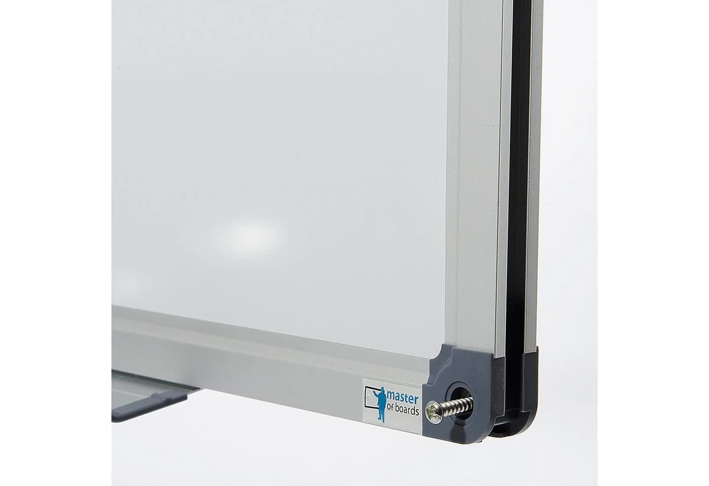 Master of Boards Magnettafel Weiß Silber Aluminium-Rahmen