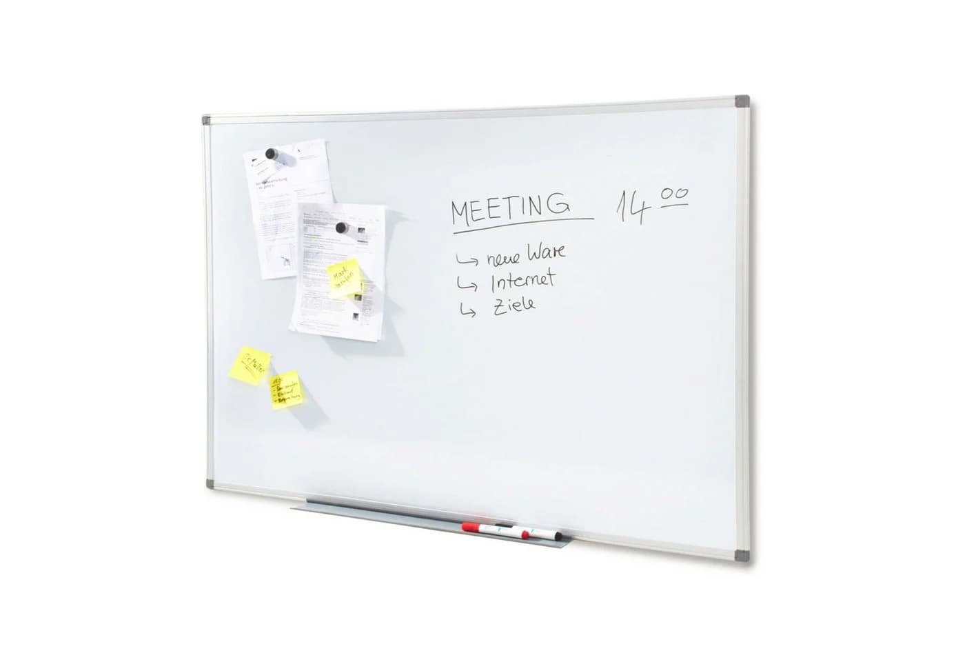 Master of Boards Magnettafel Weiß Silber Aluminium-Rahmen - Bild 4