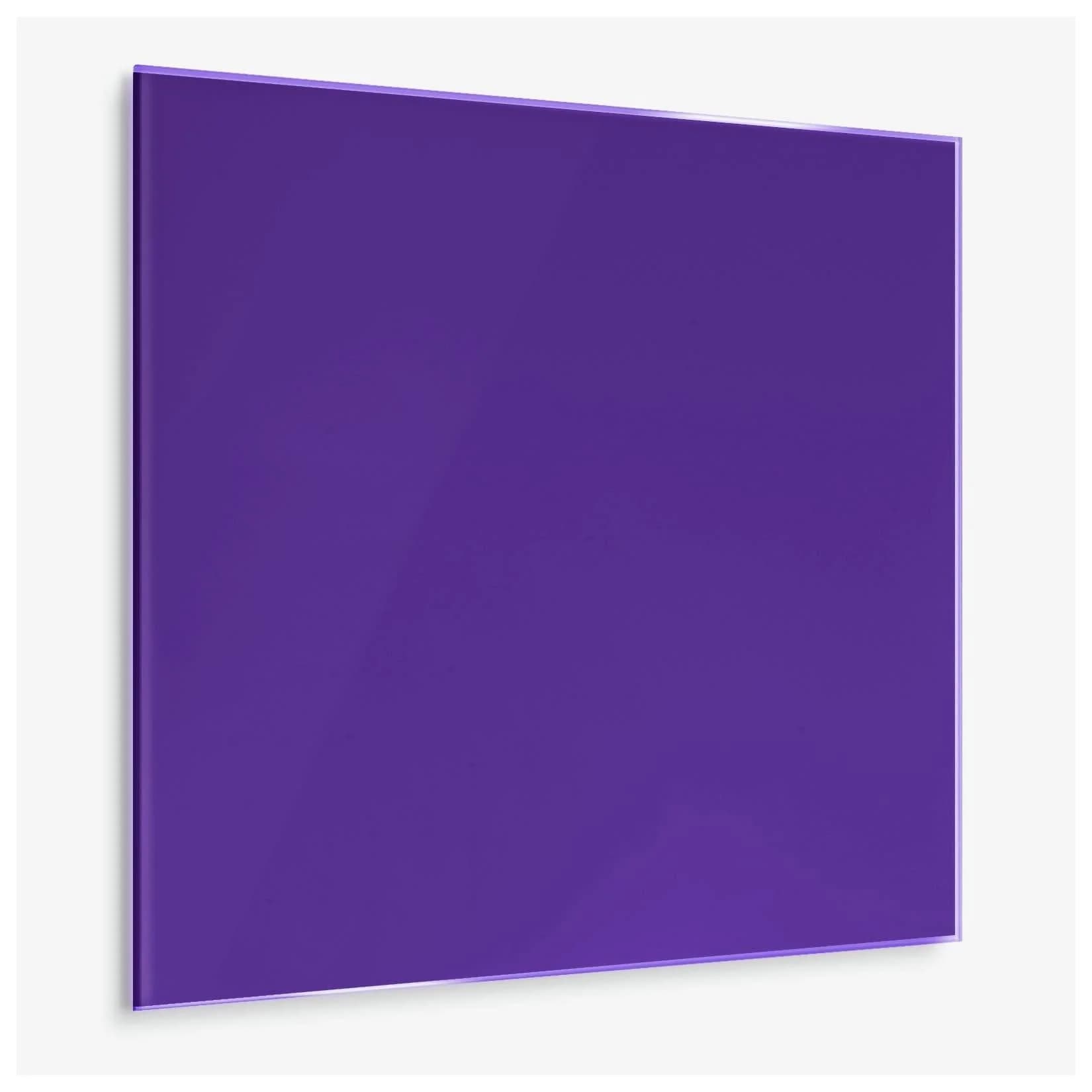 Glas-Magnettafel Aubergine mit Magnetfunktion
