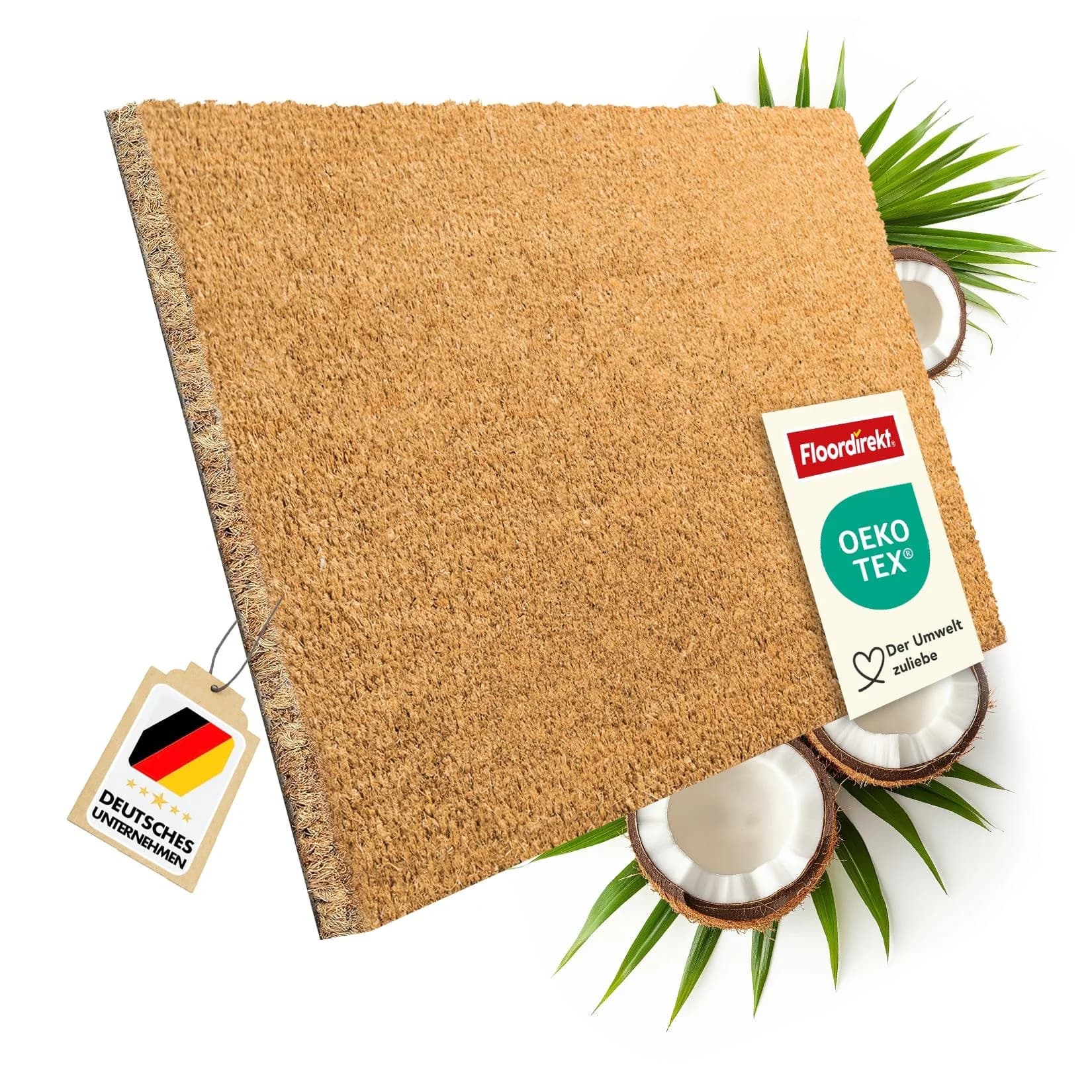 Floordirekt Fußmatte Kokos Natur 24 mm