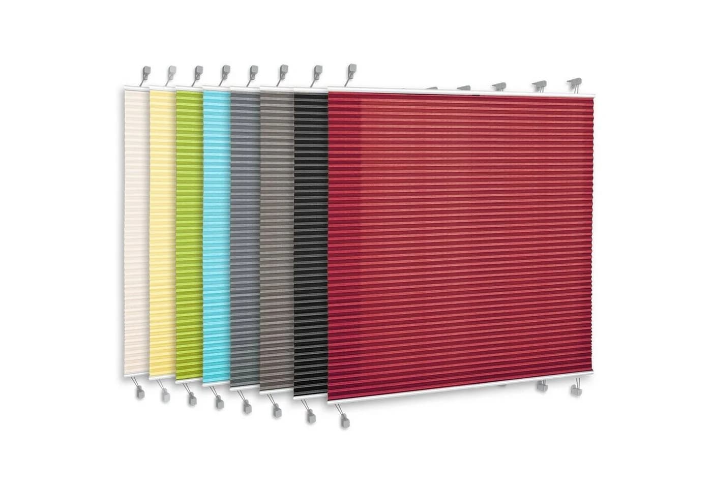 casa pura Plissee Magic Hellgrau - Polyester Sichtschutz mit Klemmhalterung - Bild 4