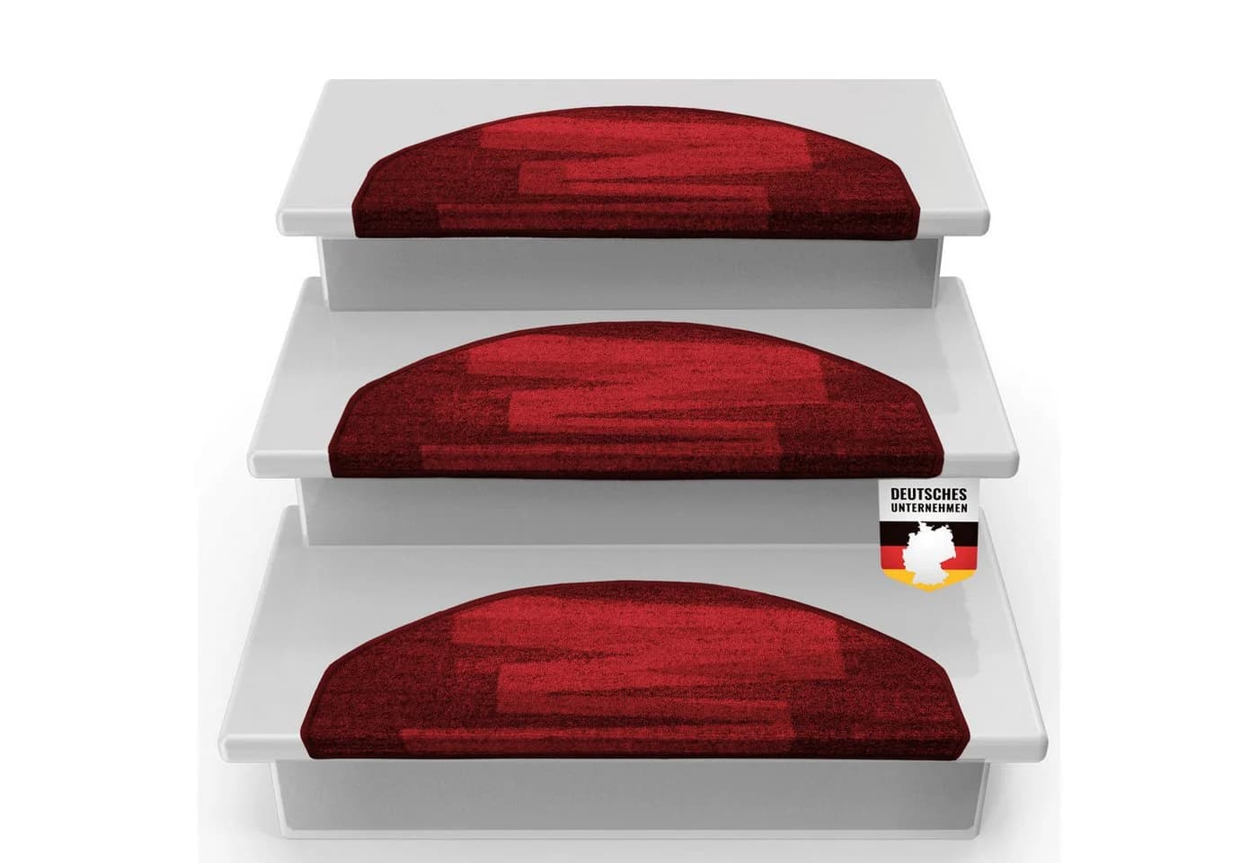 Floordirekt Stufenmatte Via Veneto Halbrund Rot - Bild 2
