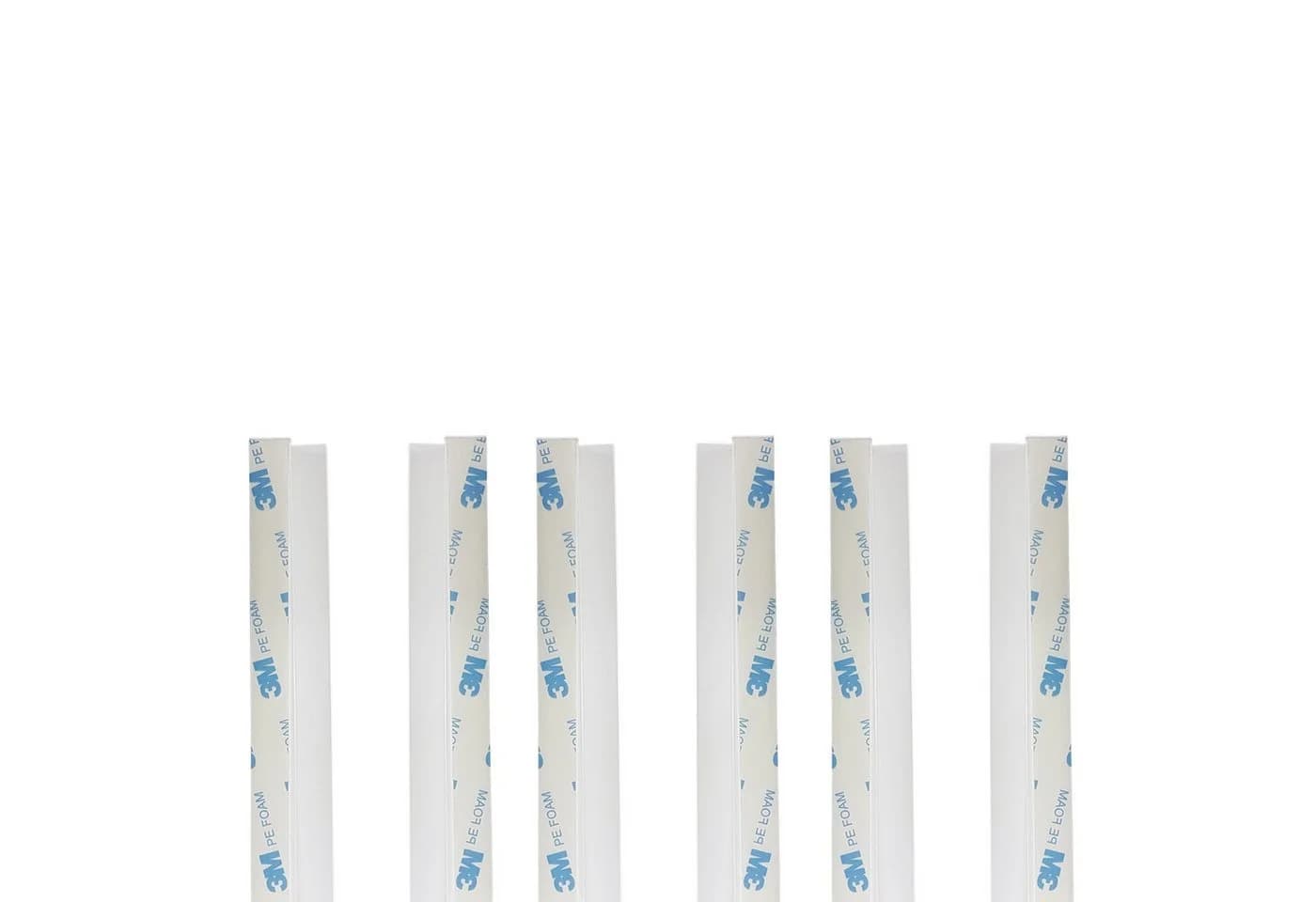 Victoria M. Verdunklungsrollo Führungsschienen 6x 80 cm Weiß Selbstklebend - Bild 3
