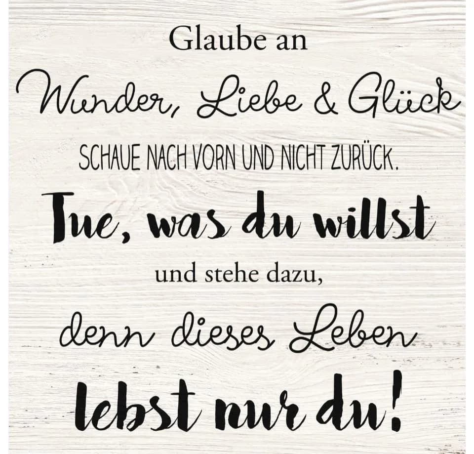 The Wall Deco-Block Bild Wunder Liebe Glück 39x39 cm Leinwand
