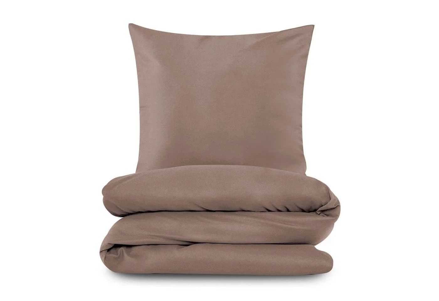 TRENDBUY24 Bettwäsche Garnitur Mikrofaser Beige 2-tlg. - Bild 2