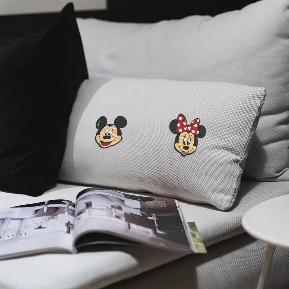 Disney Minnie Mouse Aufnäher Bügelbild Polyester Kinder