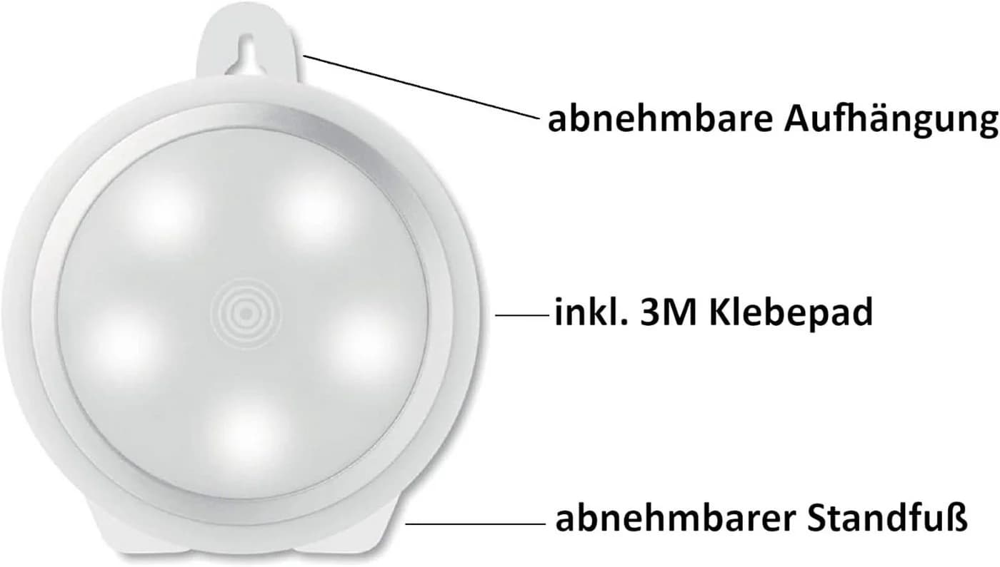 Provance 3er LED Nachtlicht mit Touch Sensor & 3M Kleber - Bild 3