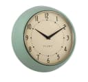 LS-LebenStil Wanduhr Retro Grün Metall Quarzwerk Lautlos Bild 1