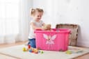 LS-LebenStil Spielzeugtruhe XL Prinzessin Rosa Pink Gold Bild 3