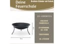 LS-LebenStil Feuerschale XL Eisen Schwarz 47cm Bild 1
