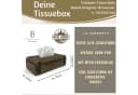 LS-LebenStil Aufbewahrungsbox Tissue-Box Holz 31cm Braun Ziegelform Kosmetiktuch-Spender Bild 1