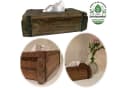 LS-LebenStil Aufbewahrungsbox Tissue-Box Holz 31cm Braun Ziegelform Kosmetiktuch-Spender Bild 2