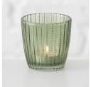 LS-LebenStil Teelichthalter 4´er Set Retro Grün Glas Bild 4