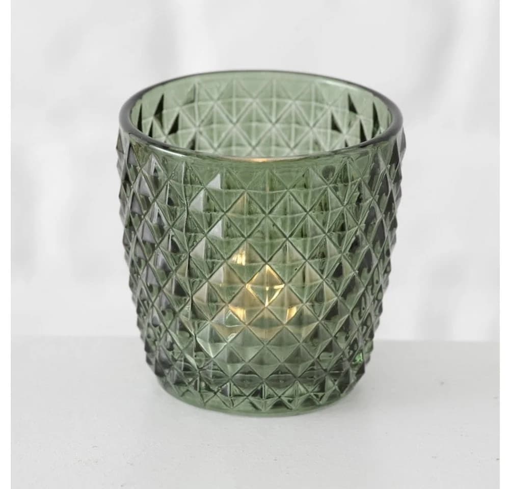 LS-LebenStil Teelichthalter 4´er Set Retro Grün Glas - Bild 5