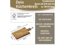 LS-LebenStil Schneidebrett mit Griff Akazie Braun Bild 1
