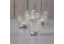 LS-LebenStil Teelichthalter 4er Set Retro Weiß Klar Glas Bild 3