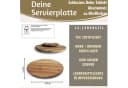 LS-LebenStil Servierplatte Holz Drehbar 40cm Akazie Braun Bild 1