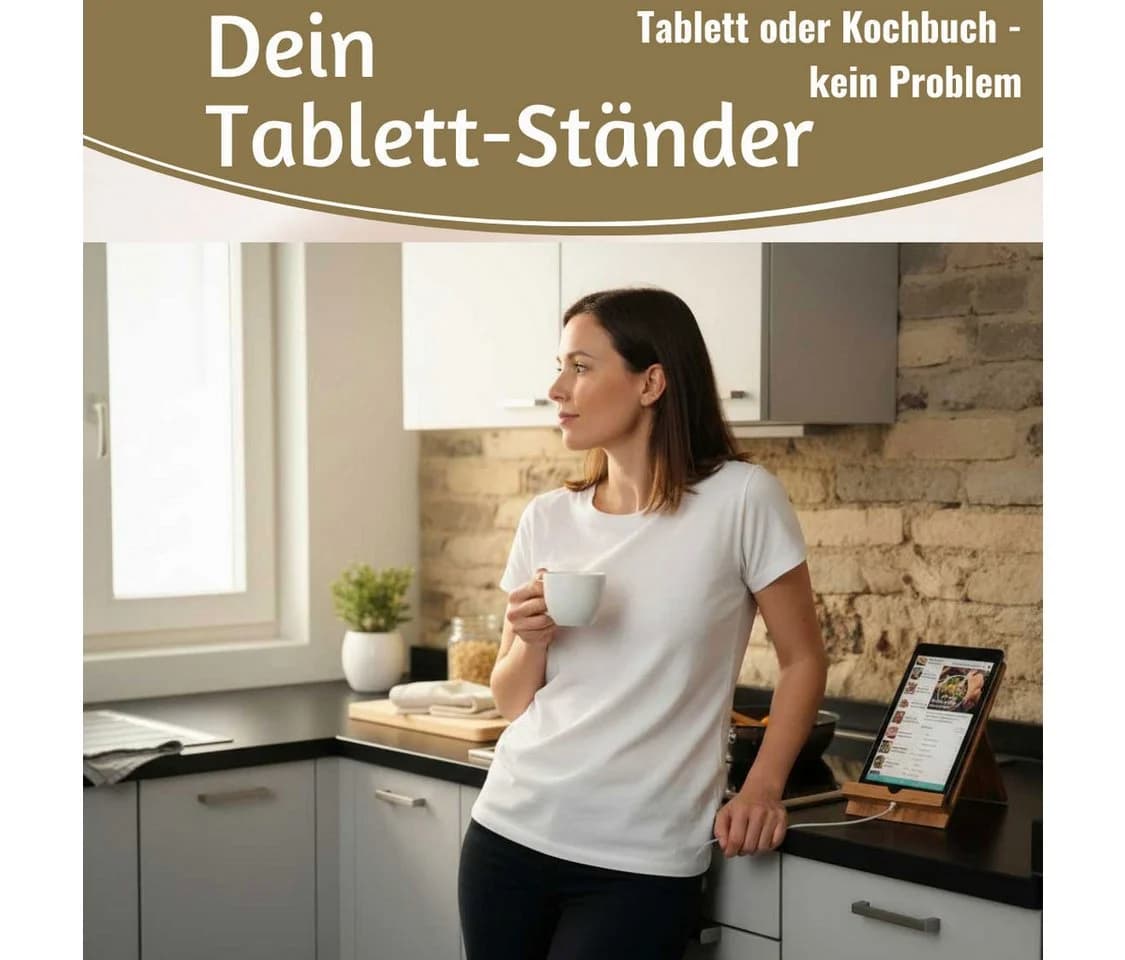 LS-LebenStil Kochbuchständer Bambus Klappbar - Bild 5