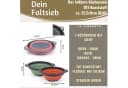 LS-LebenStil Faltbares Küchensieb Grau/Grün TPR Kunststoff Bild 1