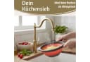 LS-LebenStil Faltbares Küchensieb Grau/Grün TPR Kunststoff Bild 3