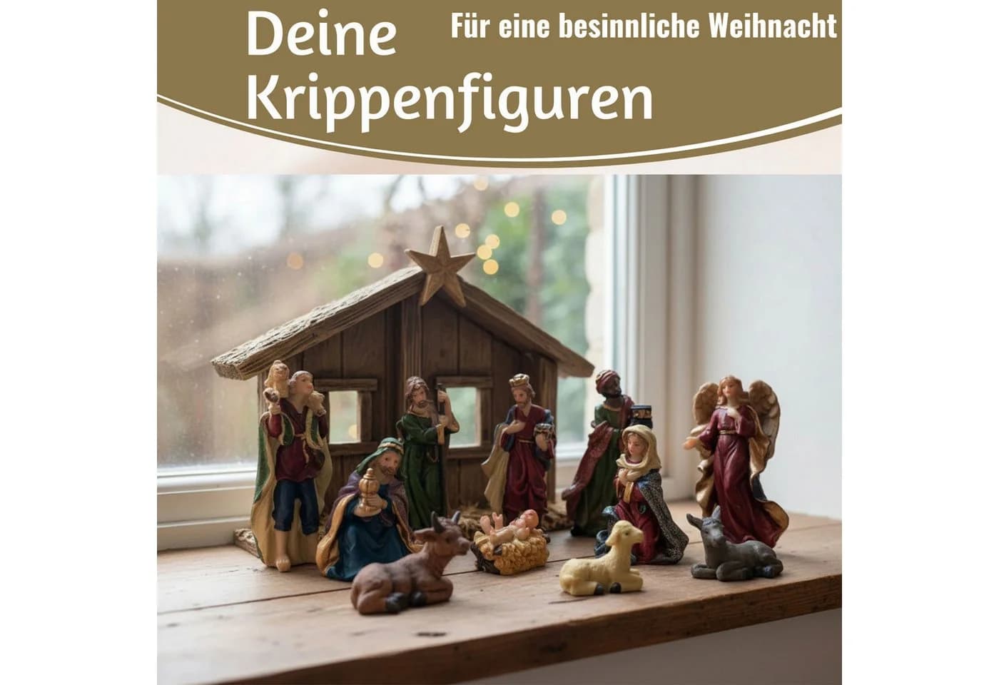 LS-LebenStil Krippenfigur 11-teiliges Set Handbemalt Polyresin - Bild 4