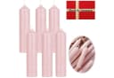 LS-LebenStil Tafelkerzen Ribe Rustik 6er Set Hellrosa Bild 2