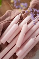 LS-LebenStil Tafelkerzen Ribe Rustik 6er Set Hellrosa Bild 3