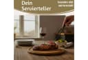 LS-LebenStil Servierbrett Set 6x Akazienholz Rund Braun Bild 5