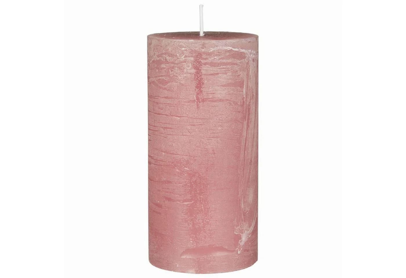 LS-LebenStil Stumpenkerze Ribe Rustikal Malva Rosa