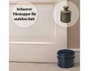 LS-LebenStil Türstopper Premium Schwarz Matt 9cm 1,1 kg Bild 5