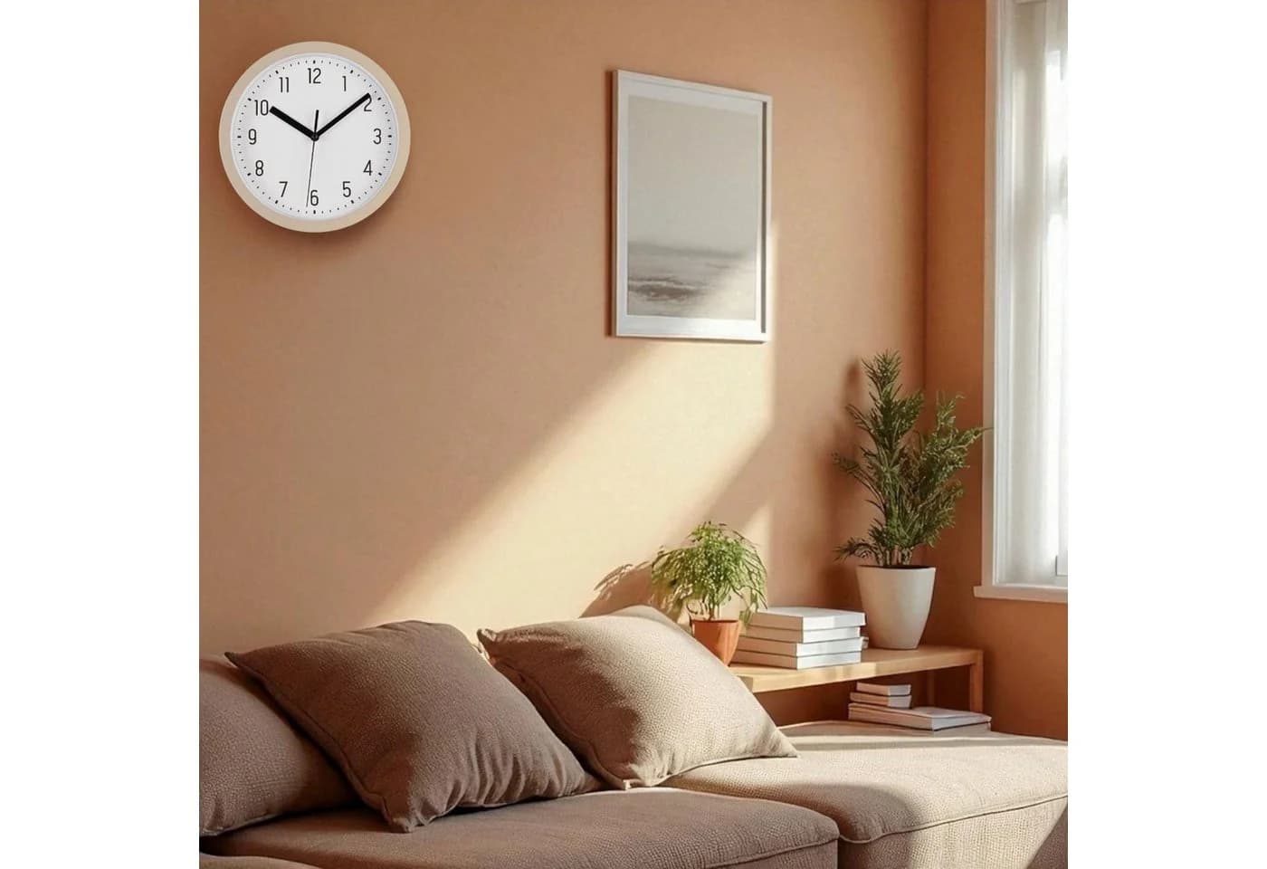 LS-LebenStil Wanduhr IB Laursen Nostalgische Küchenuhr Beige Retro - Bild 5