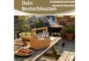 LS-LebenStil Besteckhalter Kampen 4-Fächer Holz Bambus Braun mit Griff Bild 5