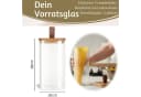 LS-LebenStil Vorratsdose Glas mit Holzdeckel Luftdicht Bild 3